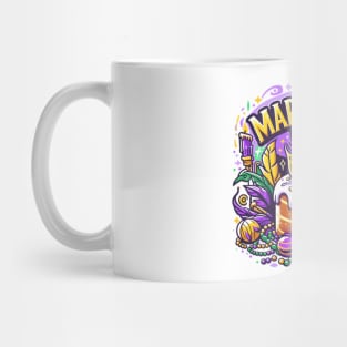 Mardi Gras Magic King Cake Design Mug